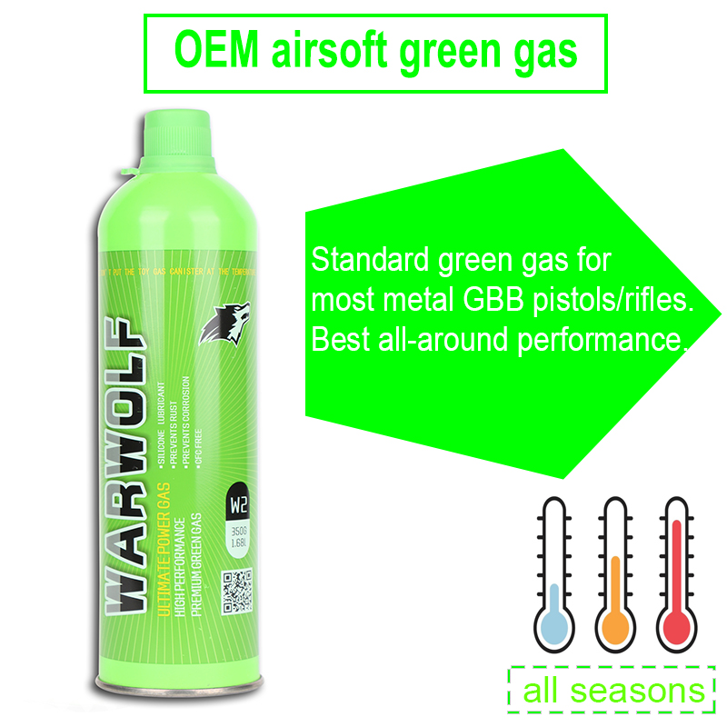 OEM 1.0mpa airsoft green gas application