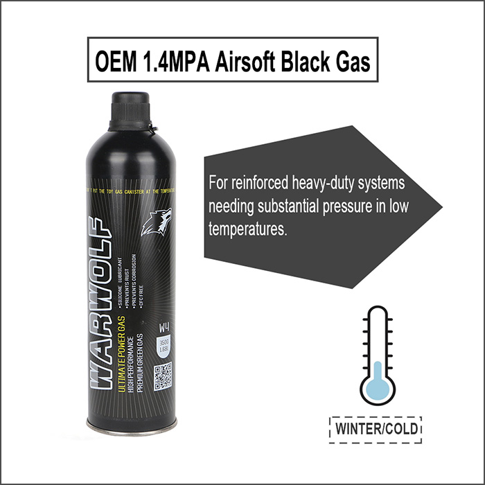 1.4 MPa Airsoft Black Gas